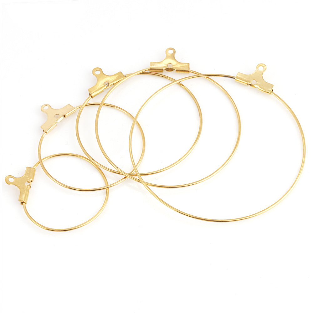 Earring hoop can be string the beads hoop earring