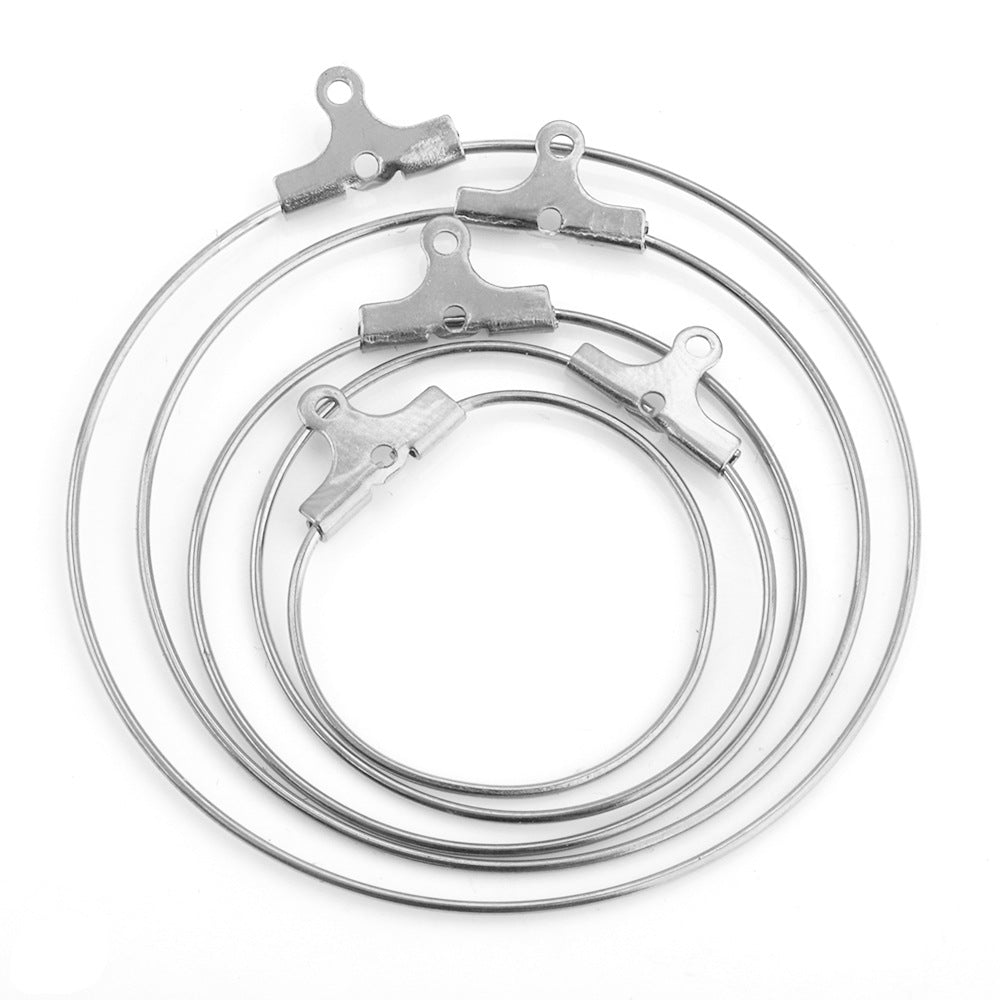 Earring hoop can be string the beads hoop earring