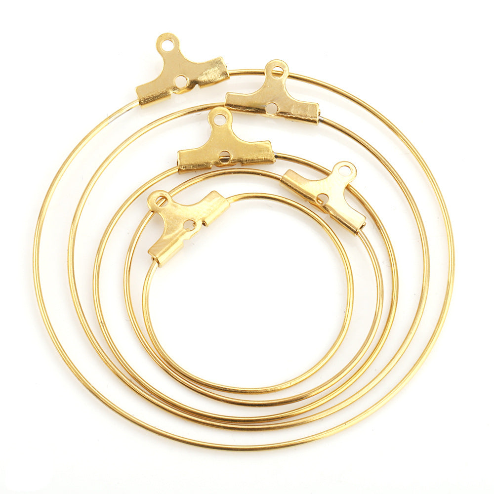 Earring hoop can be string the beads hoop earring