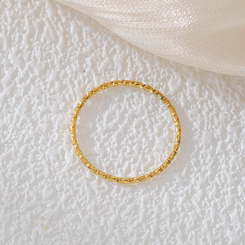 1mm engraved ring in Stainless Steel