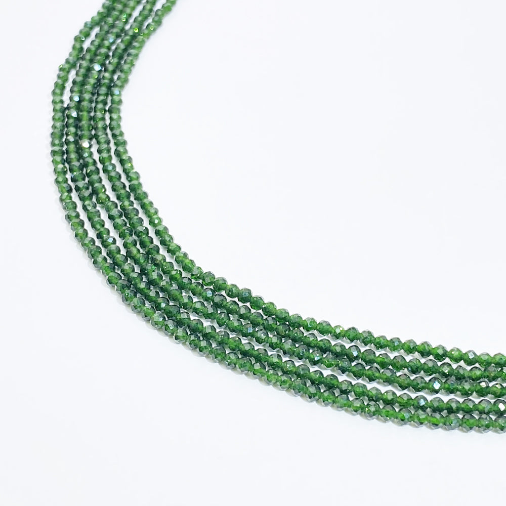 A MIX 2mm Natural Faceted stone beads for jewelry DIY