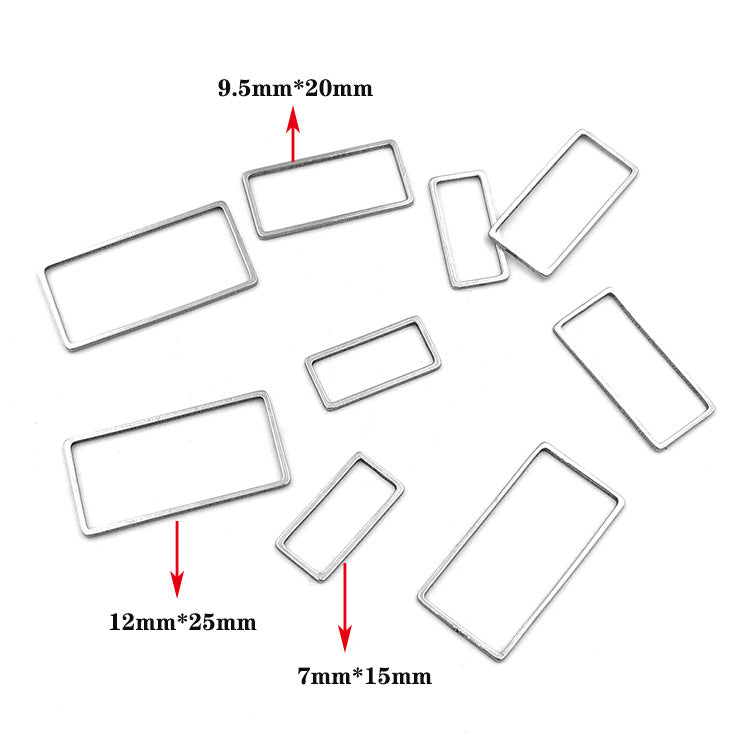 10pcs/pack Rectangle hollowed-out for diy