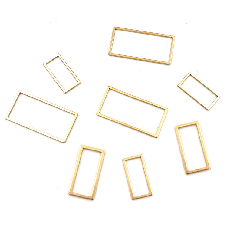 10pcs/pack Rectangle hollowed-out for diy