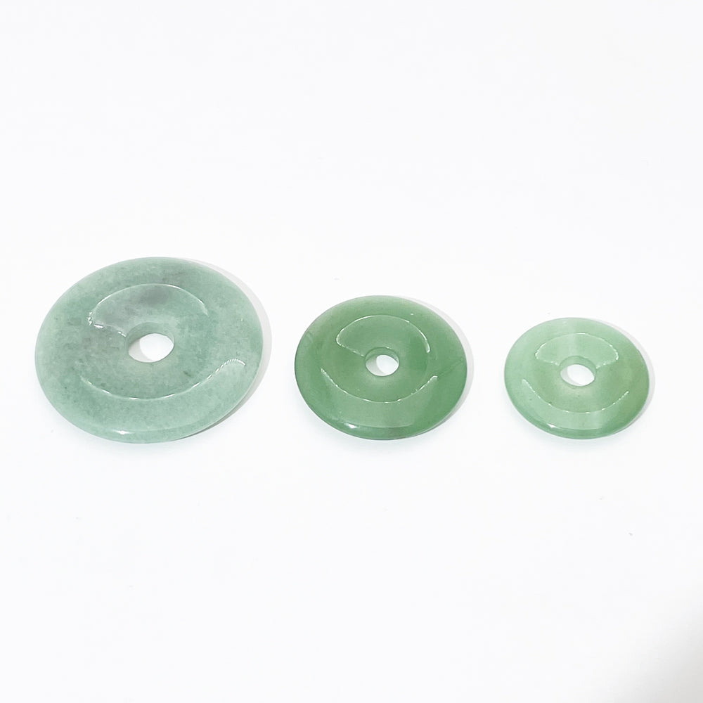 Natural stone crystal donut buckle