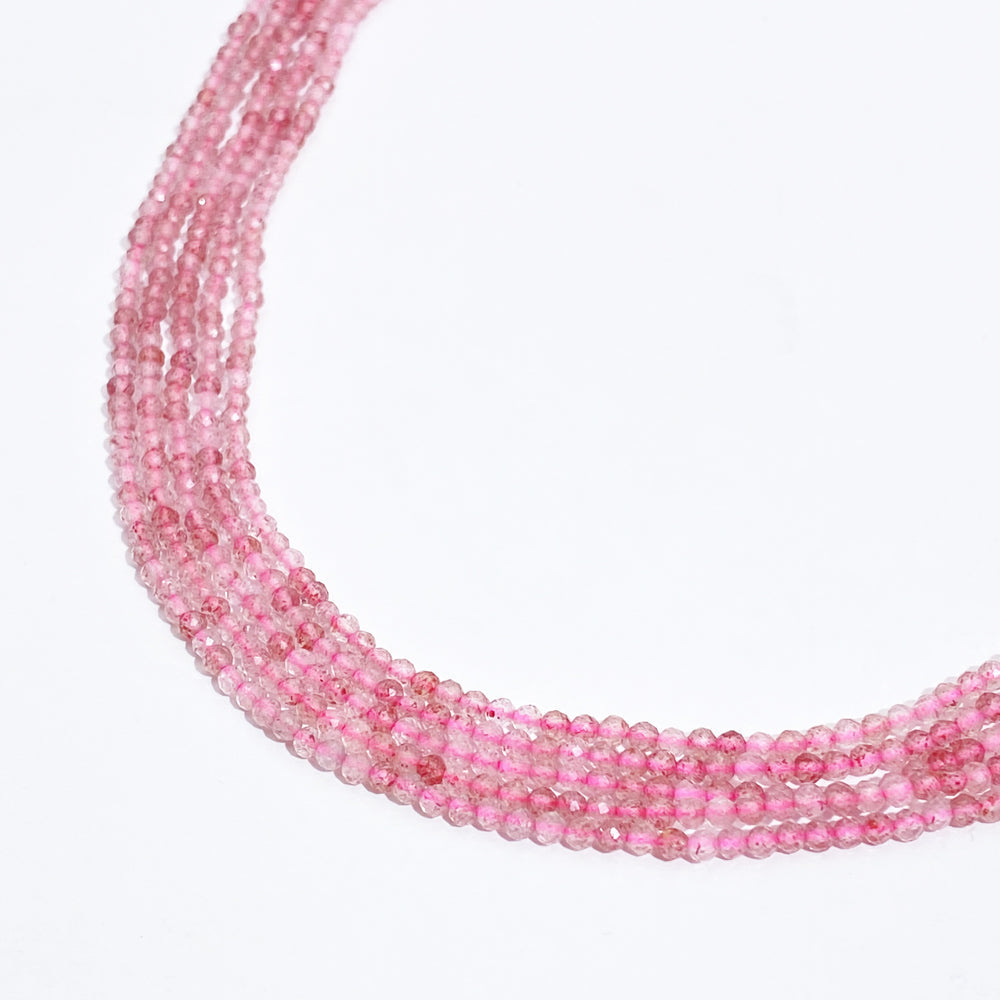 A MIX 2mm Natural Faceted stone beads for jewelry DIY